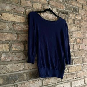 Navy scoop neck sweater